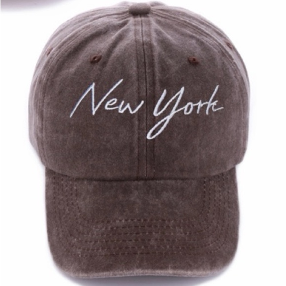 Zenana Washed Embroidered City Baseball Cap – New York